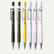 Pentel AM13 Mechanical Pencil 1.3mm available in six colors, perfect for writing and drawing.