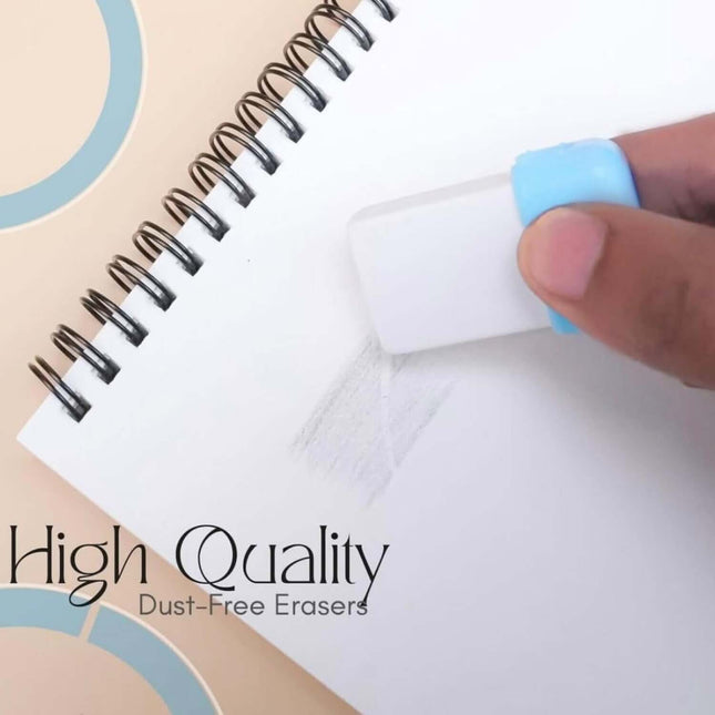 Hauser Artz Pod Eraser | Pack of 1 removing pencil marks from paper in a sketchbook.