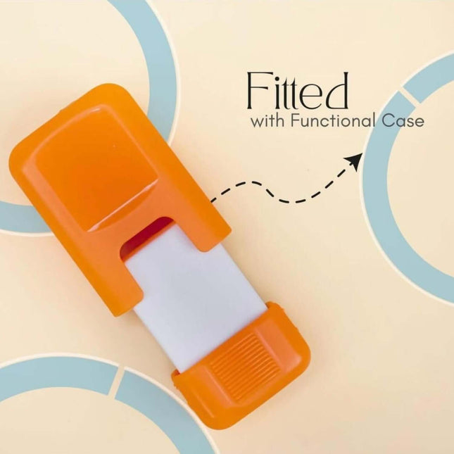 Hauser Artz Pod Eraser | Pack of 1 in orange fitted with a functional case for easy use and storage.