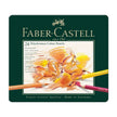 Faber Castell Polychromos Colour Pencil 24 Shades packaging and artwork with vibrant colored pencils.