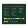 Faber Castell Polychromos Colour Pencil 24 Shades back of packaging showing color swatches and details.