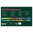 Faber Castell Polychromos Colour Pencil 60 Shades back packaging with color swatches and product information.