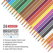 Flair Creative Popping Colour Pencil 24 Shades showcasing vibrant 3mm hexagonal pencils in assorted colors.