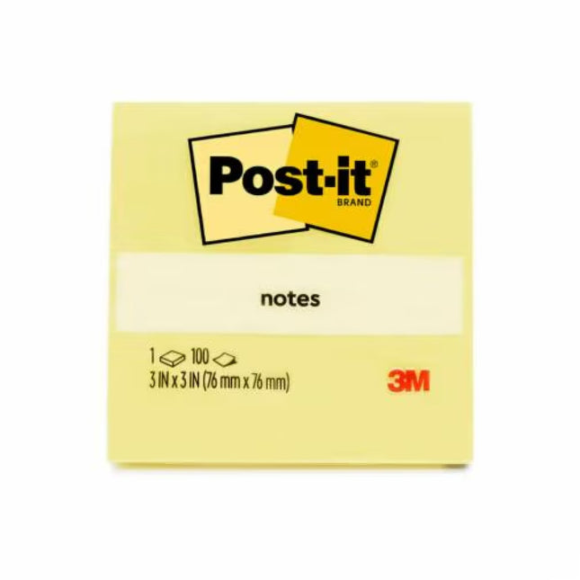 Post-it Notes Yellow 3"x3" | 100 Sheets per pad