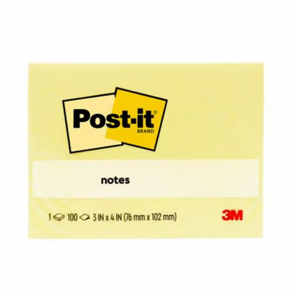 Post-it Notes Yellow 3"x4" | 100 Sheets per pad