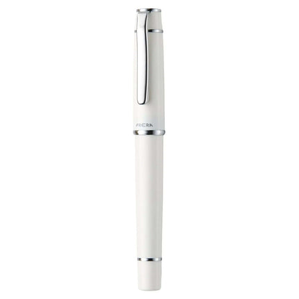 Pilot Prera Fountain Pen FPR-3SR in elegant white with chrome accents for smooth writing experience.
