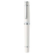 Pilot Prera Fountain Pen FPR-3SR in elegant white with chrome accents for smooth writing experience.