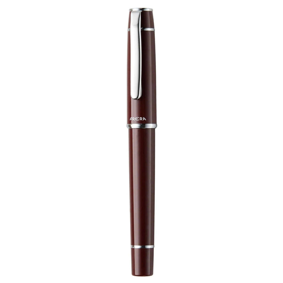 Pilot Prera Fountain Pen FPR-3SR in burgundy color with silver accents for elegant writing.