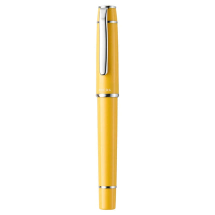 Pilot Prera Fountain Pen FPR-3SR in bright yellow with a stainless steel nib for smooth writing.