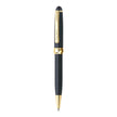 Pierre Cardin President Ball Pen | Ink Colour - Blue, elegant ballpoint pen with black body and gold accents.