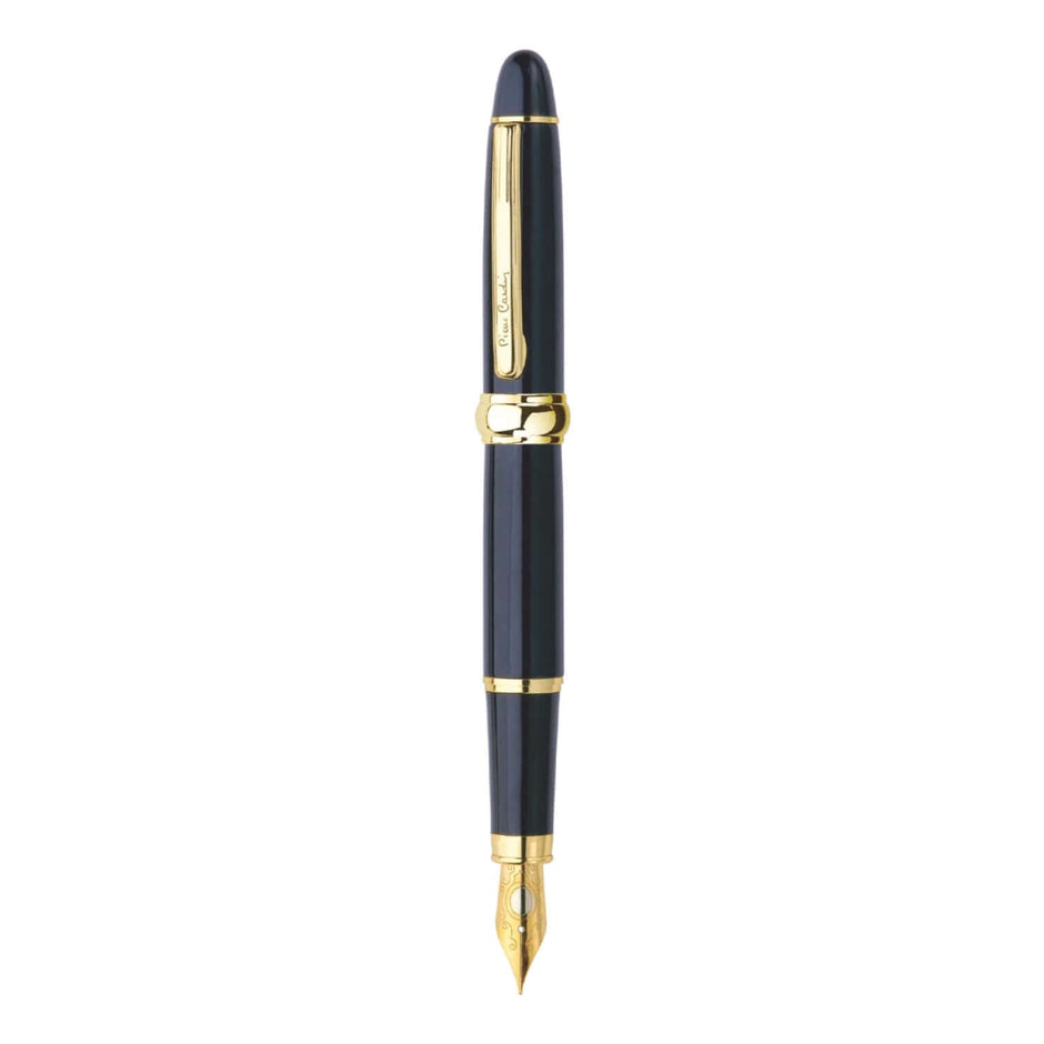 Pierre Cardin President Fountain Pen | Includes 1 Converter and 3 Cartridges - elegant design with gold accents.