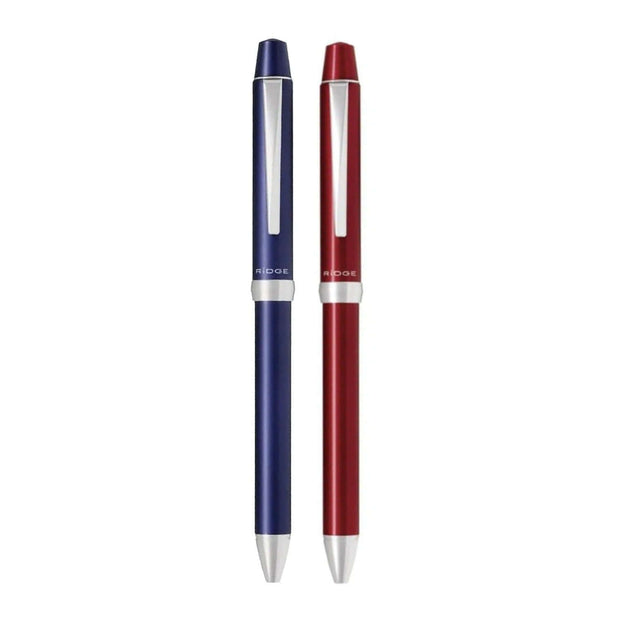 Pilot Ridge 3+1 Multifunction Pen BTHRT-5SR in blue and red colors, showcasing versatile writing options.