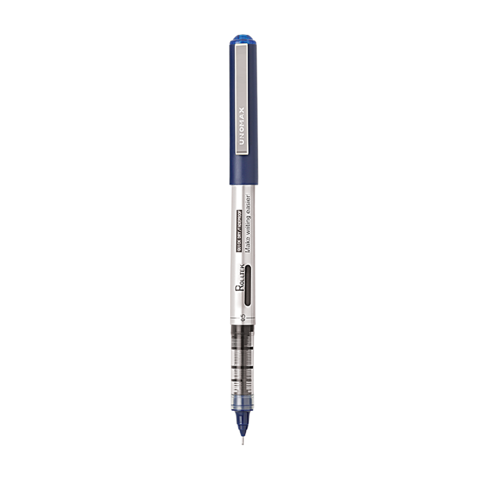 Unomax Rolltek 0.5mm Liquid Roller Pen | Ink Colour - Blue and Black