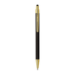 Unomax Stylus Gold Ball Pen | Ink Colour - Blue with black body and gold clip, ideal for writing and touch navigation.