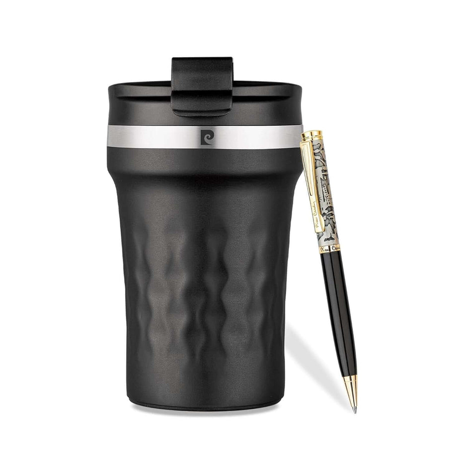 Pierre Cardin Sentosa Gift Set | Set of Mug and Pen featuring an insulated travel mug and luxury ball pen