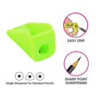 Flair Creative Shell Neon Sharpener | Pack of 1 in vibrant green, perfect for standard pencil sharpening with easy grip.