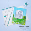 Hauser Artz Skoola Kit | Stationery Kit of 4 Assorted Items displayed with drawing tools and notebook.