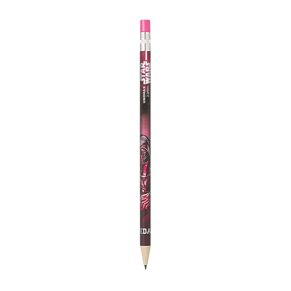 Unomax Star Wars 2.0mm Mechanical Pencil | Pack of 10 | Includes 1 Eraser and 1 Sharpener