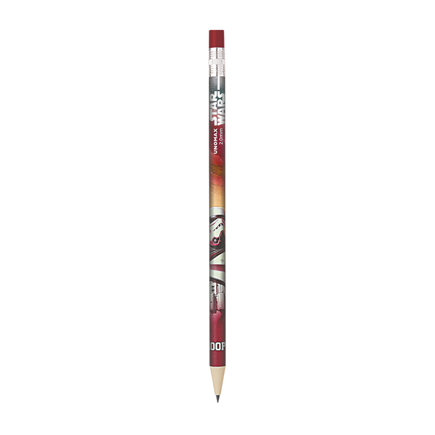 Unomax Star Wars 2.0mm Mechanical Pencil | Pack of 10 | Includes 1 Eraser and 1 Sharpener