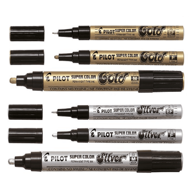 Pilot Super Color Metallic Permanent Marker