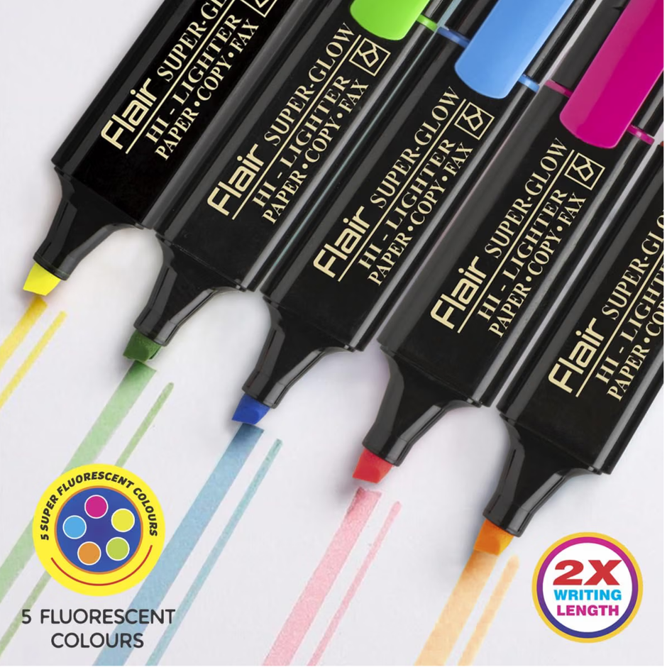 Flair Super Glow Highlighter | Set of 5 Shades
