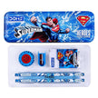 DOMS Superman Stationery Kit | Combination of 6 Stationery Items featuring vibrant Superman graphics and essential school supplies.