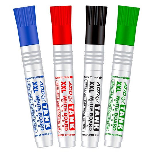 Add Gel Refillable Tank White Board Marker