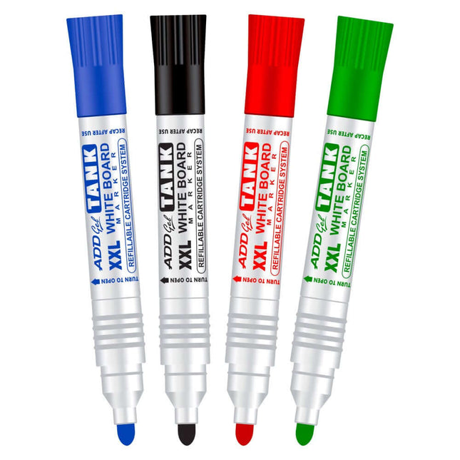 Add Gel Refillable Tank White Board Marker