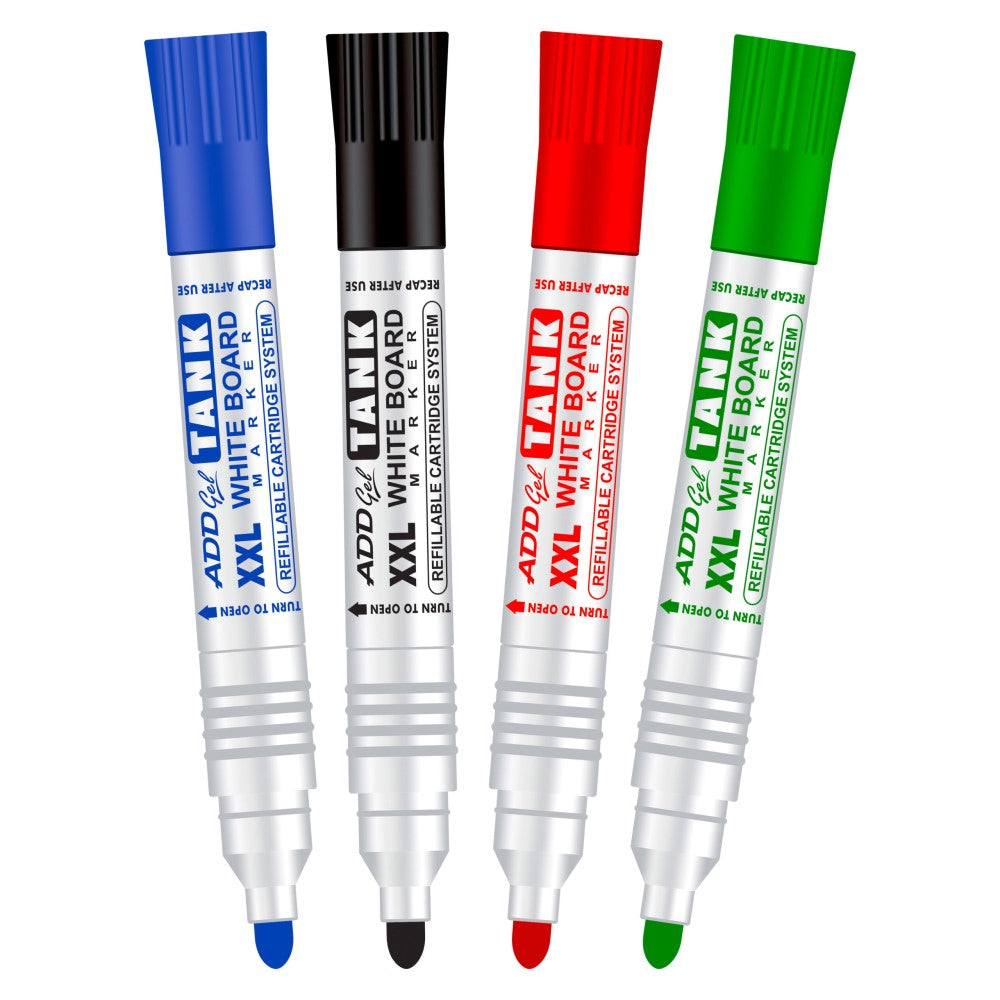 Add Gel Refillable Tank White Board Marker