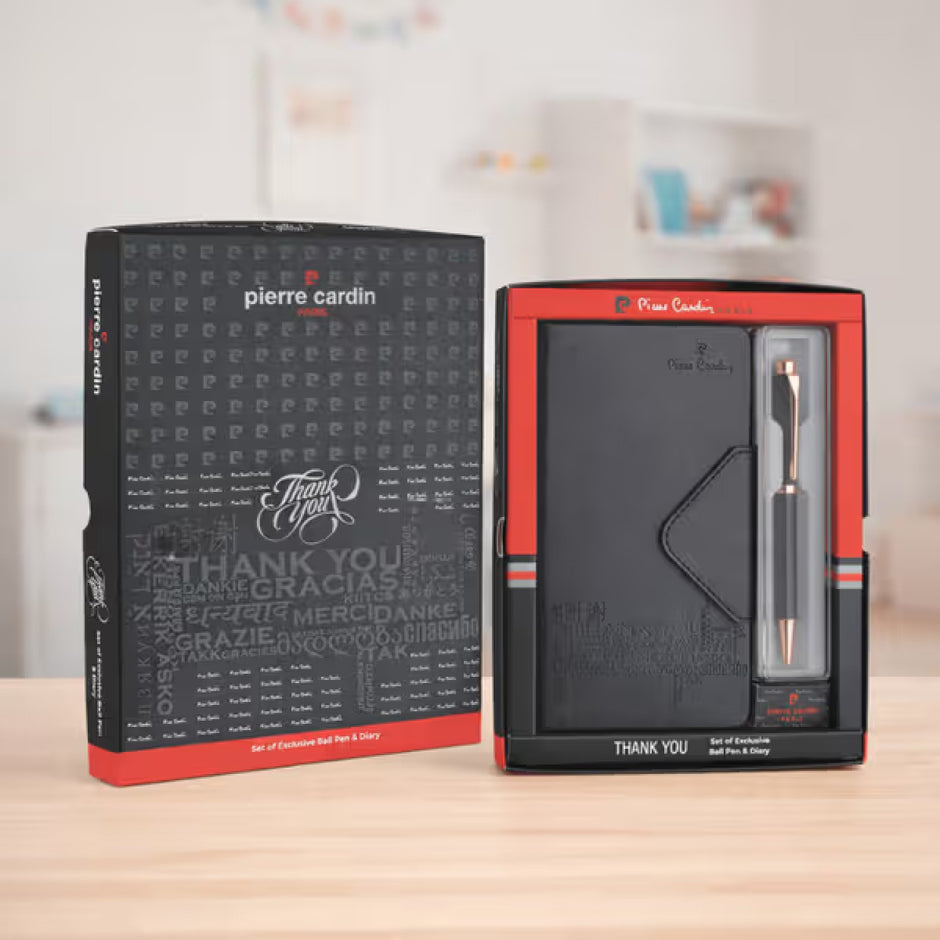 Pierre Cardin Thank You Gift Set | Set of Diary and Pen