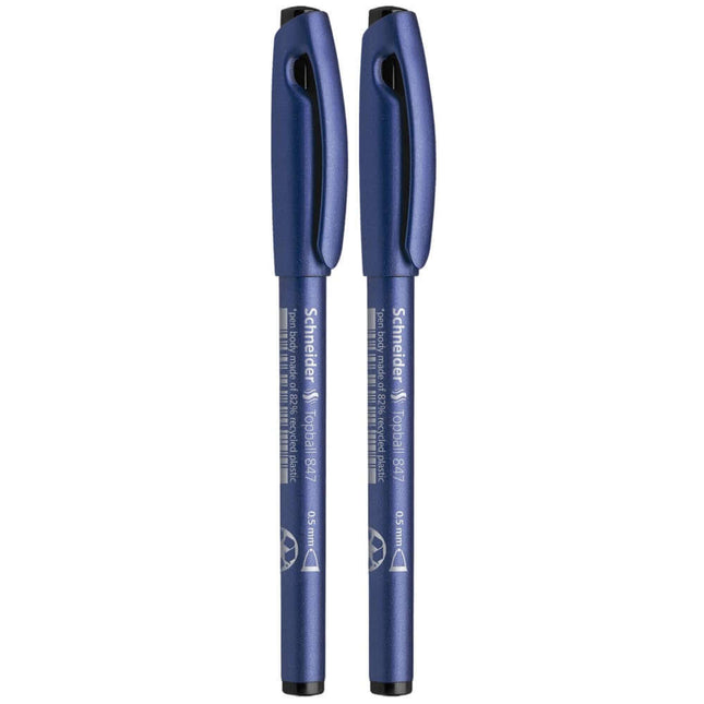 Schneider Topball 847 Roller Ball Pen | Pack of 2