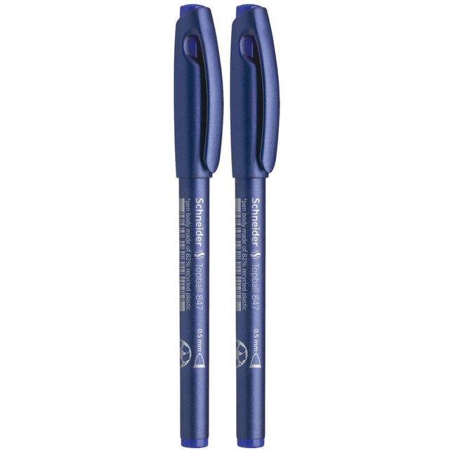 Schneider Topball 847 Roller Ball Pen | Pack of 2
