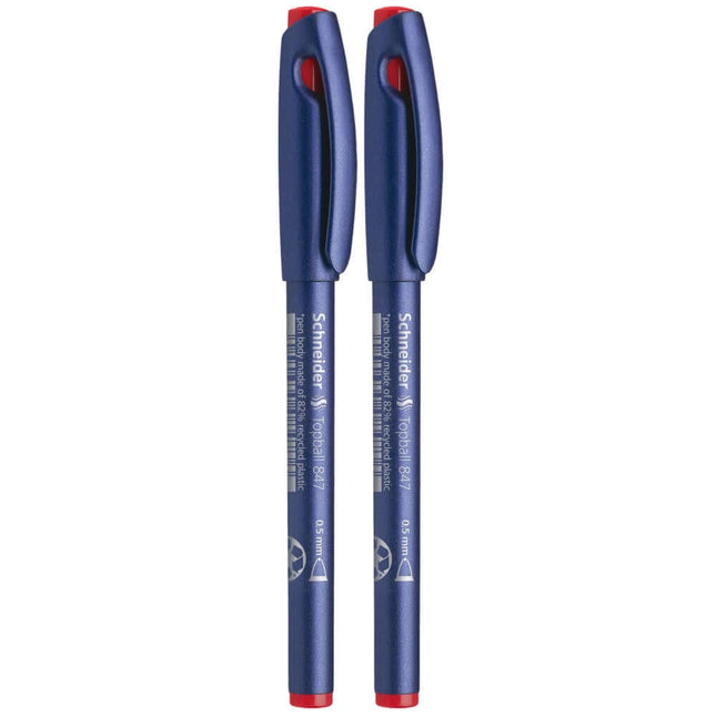 Schneider Topball 847 Roller Ball Pen | Pack of 2