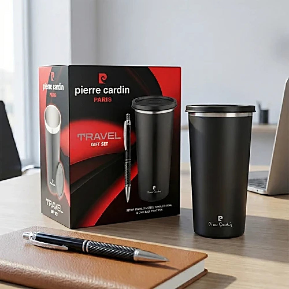 Pierre Cardin Travel Gift Set | Set of Tumbler and Pen