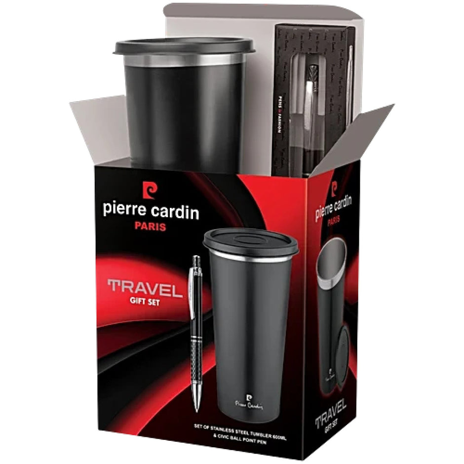 Pierre Cardin Travel Gift Set | Set of Tumbler and Pen