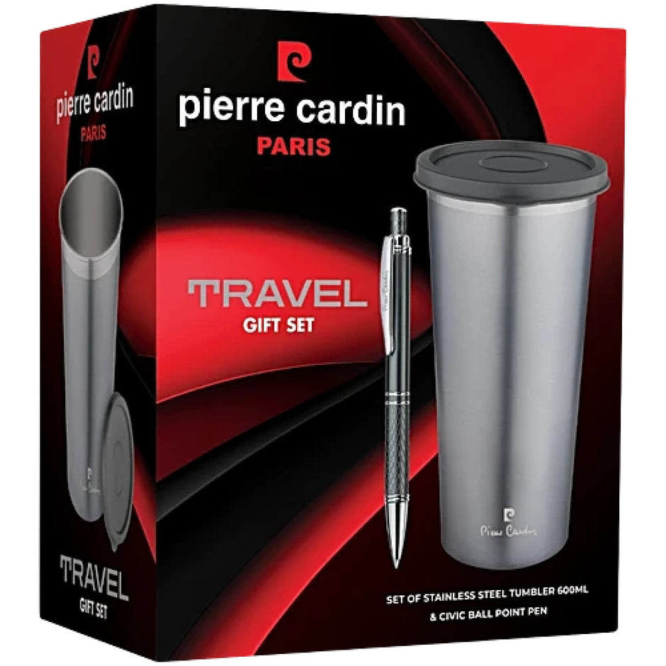Pierre Cardin Travel Gift Set | Set of Tumbler and Pen