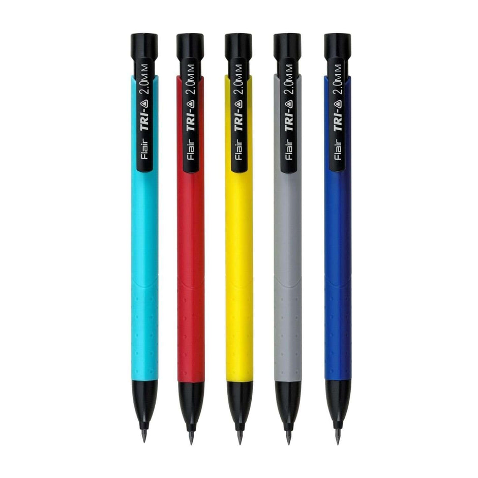 Flair Creative Tri-o 2.0mm Mechanical Pencil | Includes Lead in various colors for comfortable writing and drawing.