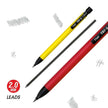 Flair Creative Tri-o 2.0mm Mechanical Pencil | Includes Lead with triangular barrels and extra-dark leads.