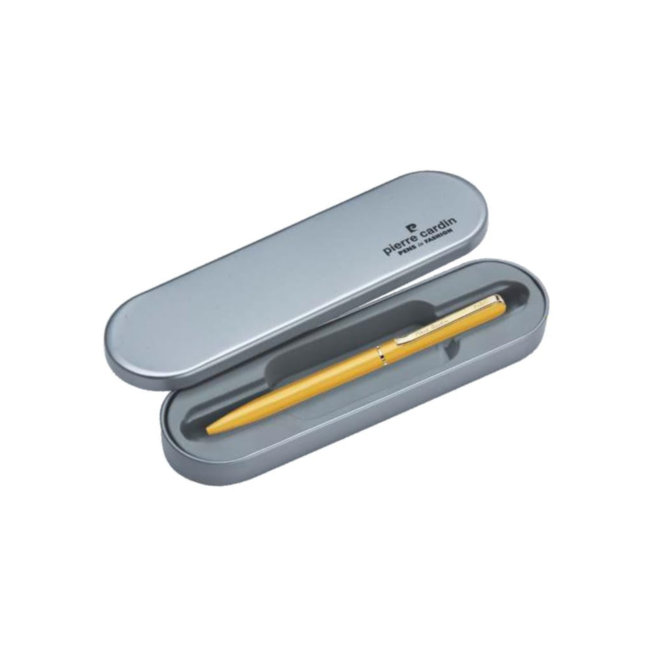 Pierre Cardin Triumph Satin Gold Ball Pen | Ink Colour - Blue