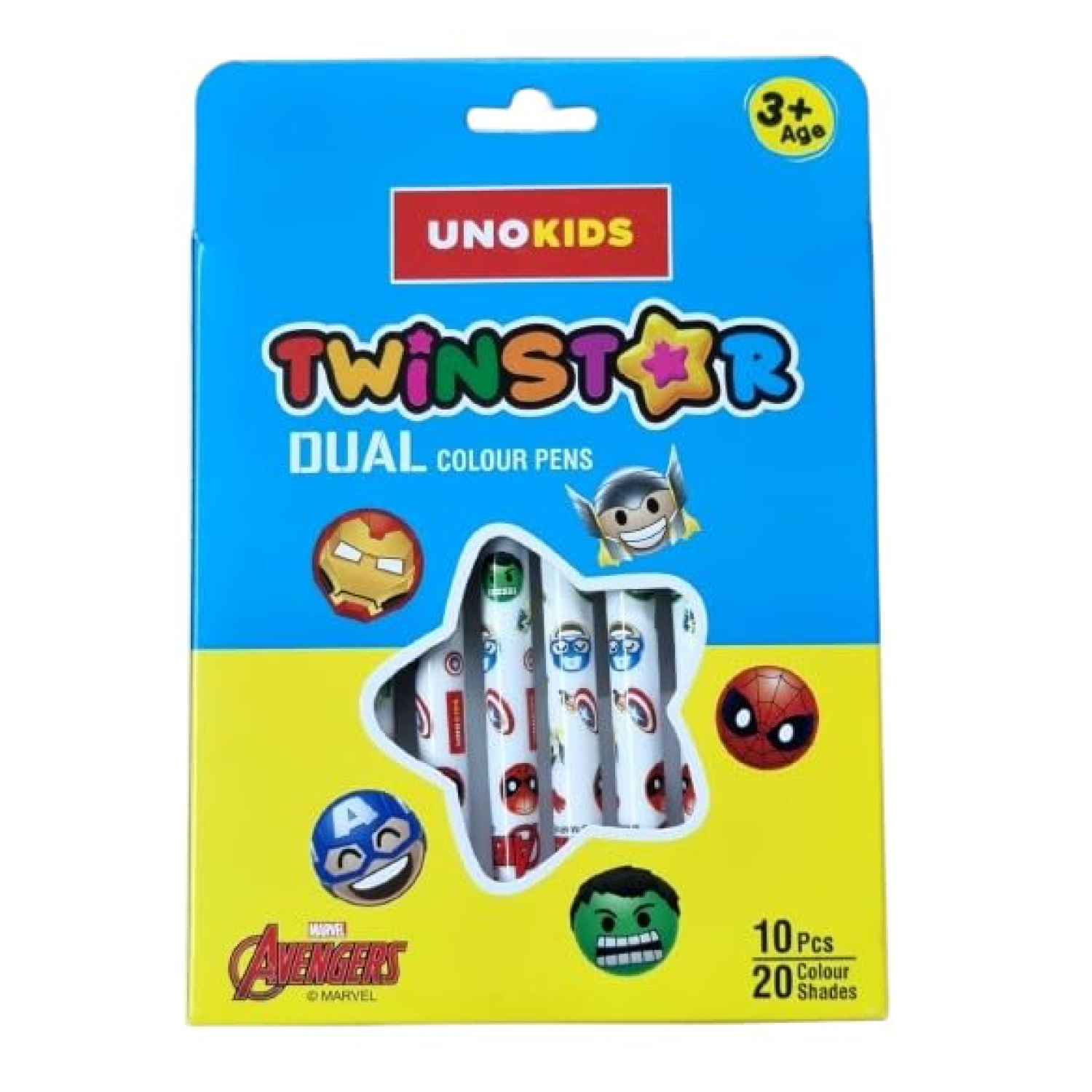 Unokids Twinstar Dual Colour Pens 20 Shades
