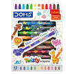 Doms Twisty Plastic Crayons | Set of 12 Shades