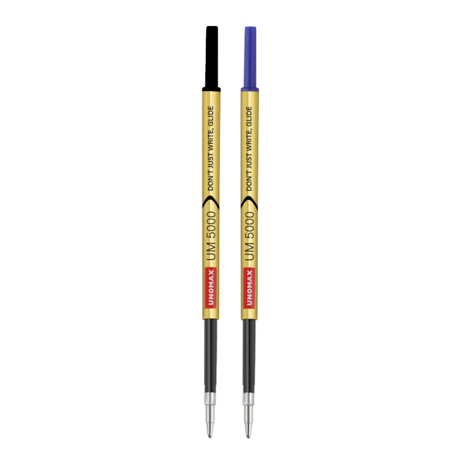 Unomax UM-5000 Ball Pen Refill | Ink Colour - Blue and Black - Dual ink refill in blue and black.