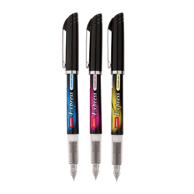 Unomax Express Fountain Pen | Includes 2 Ink Cartridges