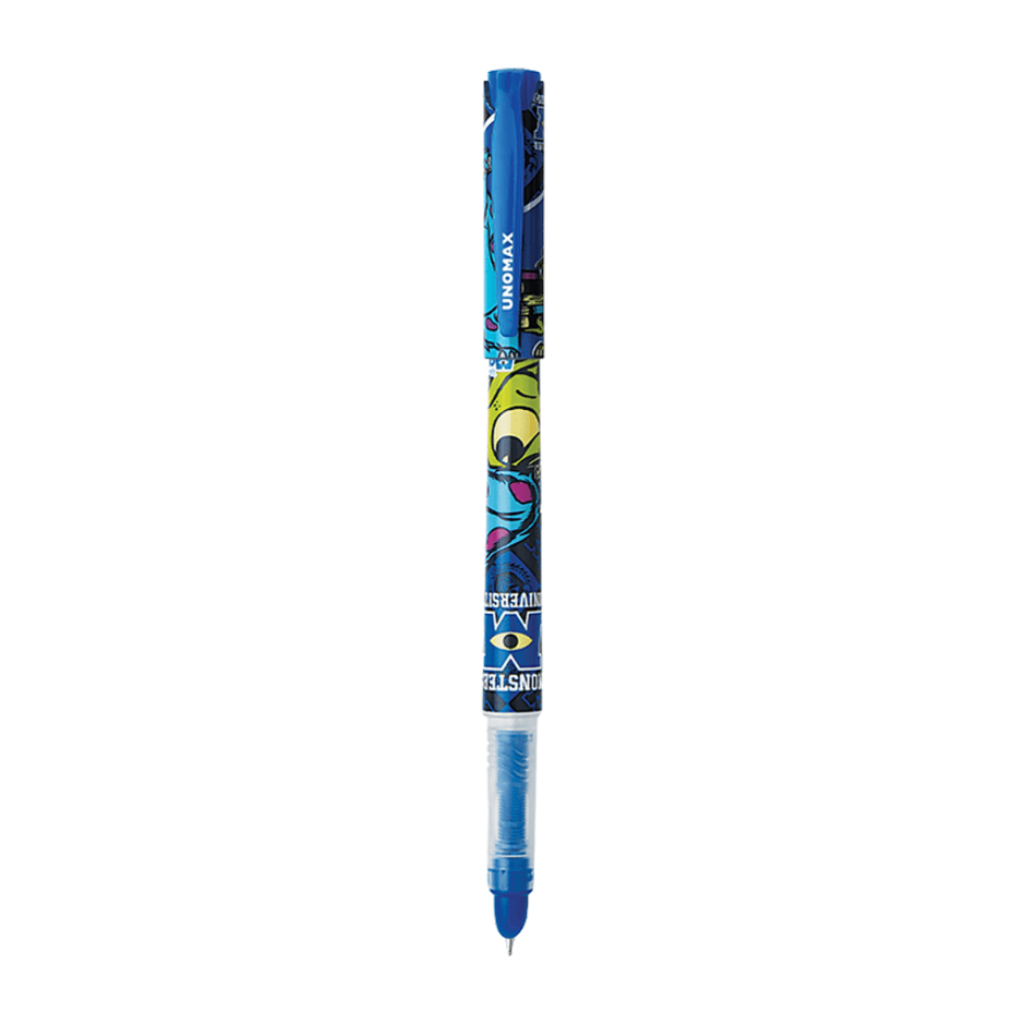 Unomax Disney Fountain Slim Pen | Includes 2 Ink Cartridges with colorful design featuring Disney characters.