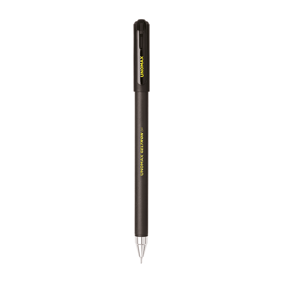 Unomax Geltron Gel Pen | Waterproof Ink | Ink Colour - Blue, Black, Green and Red