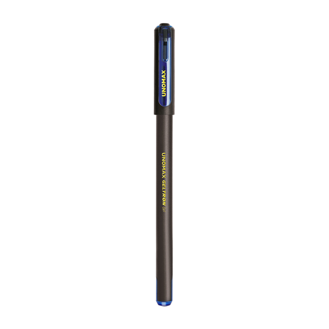 Unomax Geltron Gel Pen | Waterproof Ink | Ink Colour - Blue, Black, Green and Red