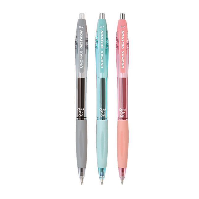 Unomax Geltron RT Gel Pen | Ink Colour - Blue, Black and Red