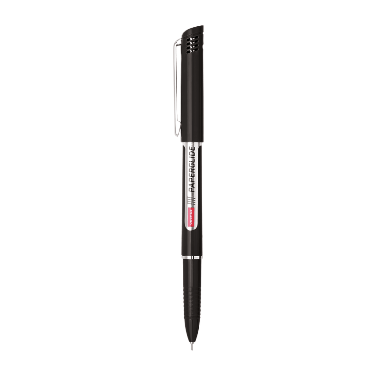 Unomax Paperglide Ball Pen | Ink Colour - Blue, Black and Red - black pen with precision tip