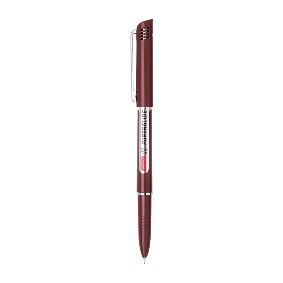 Unomax Paperglide Ball Pen | Ink Colour - Blue, Black and Red on a white background.