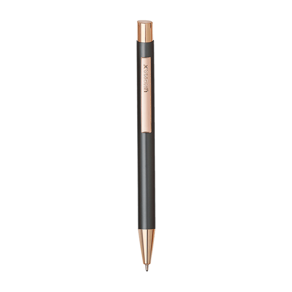 Unomax Richmond Ball Pen | Ink Colour - Blue, featuring a sleek design with a metal clip and smooth retractable mechanism.